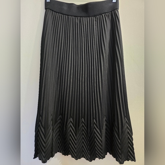Missoni Black Pleated Midi Skirt size  L - Picture 2 of 10